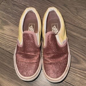 Glitter vans size 2